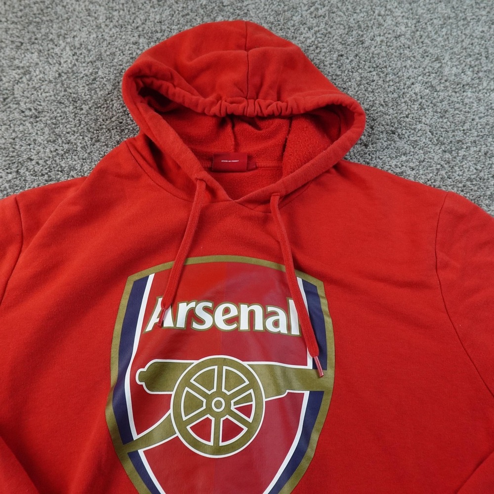 Highbury Arsenal Hoodie Mens XL Red Soccer Futbol Football Pullover Sweatshirt